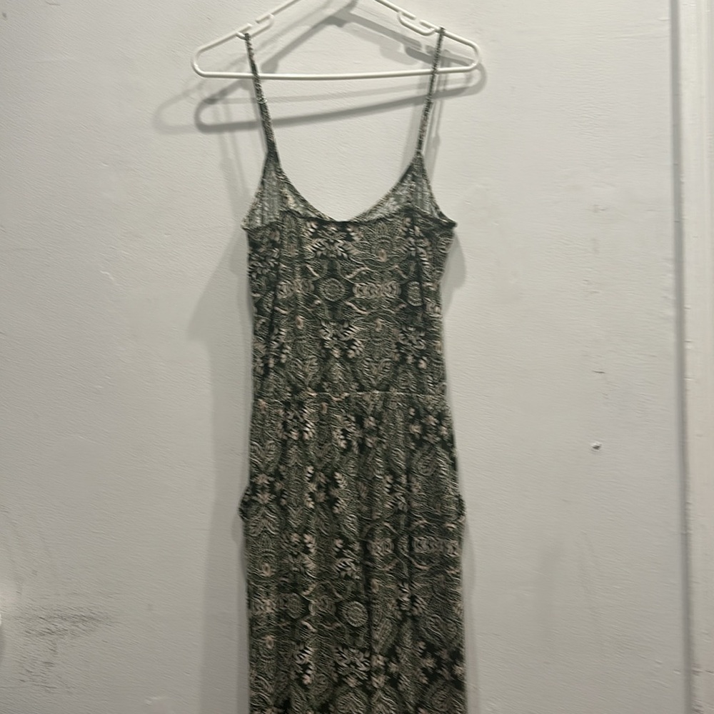 Show Me Your Mumu Cooper Green white paisley Jumpsuit pockets size small - Picture 9 of 13